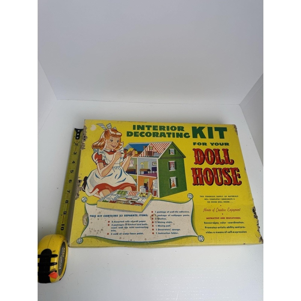 Rare Vintage 1949 Interior Decorating Kit For Your Dollhouse